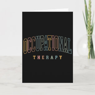 Cartão Terapeuta de Terapia Ocupacional Ot Professor Sped