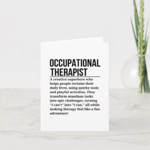 Cartão Terapeuta Ocupacional