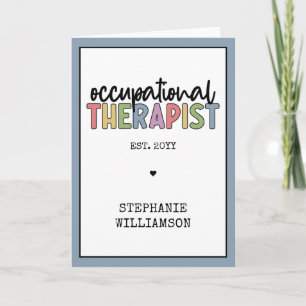 Cartão Terapeuta Ocupacional Personalizado TO