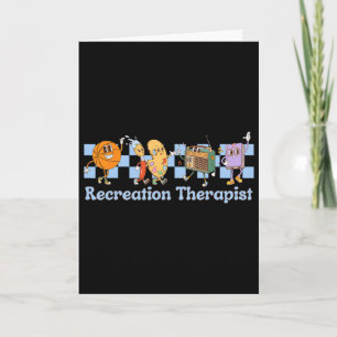 Cartão Terapeuta Recreativo Fofo Recreação Terapêutica