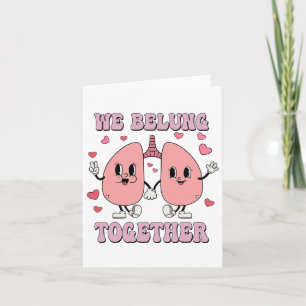 Cartão Terapeuta Respiratório Retro Rt Valentine Nós Pert