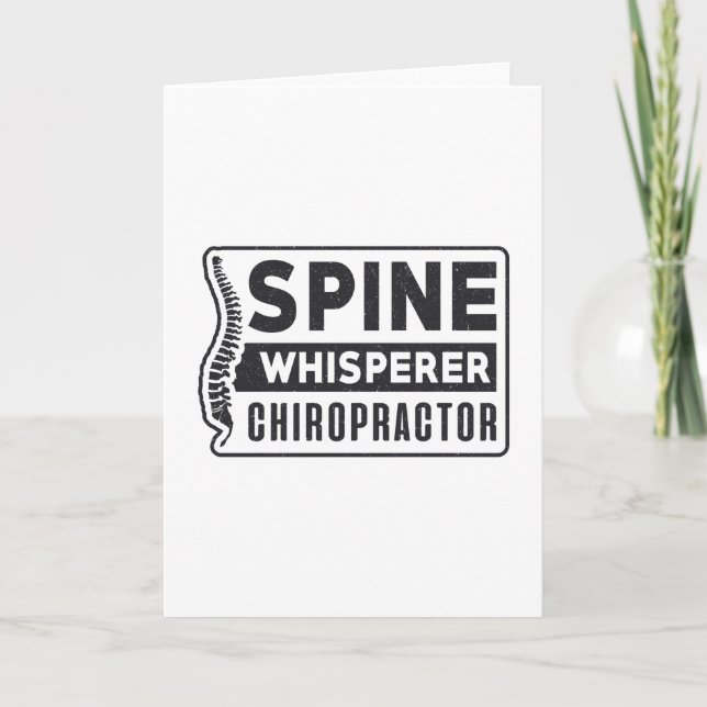 Cartão Terapêutica com Chiropractor com Suspiro da Espinh (Frente)