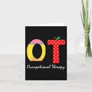 Cartão Terapêutica Profissional Pediátrica De Volta À Esc