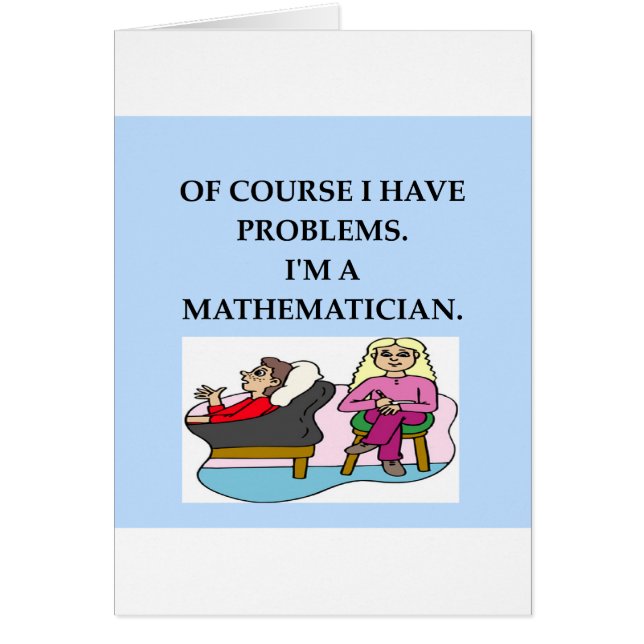 Cartão terapia da matemática (Frente)