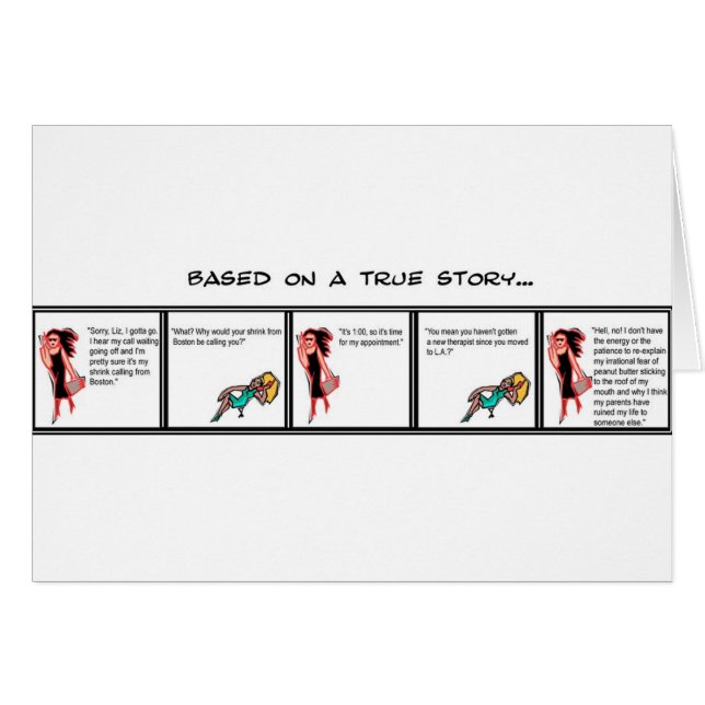 Cartão Terapia do telefone (Frente Horizontal)