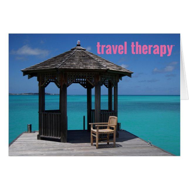 Cartão Terapia do viagem (Frente Horizontal)
