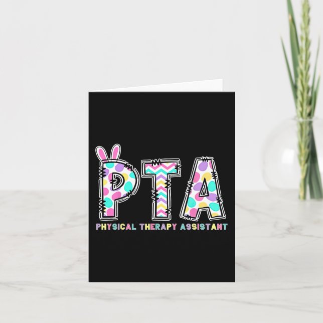 Cartão Terapia Física Pta Páscoa Inglês Instantâneo Pt Th (Frente)