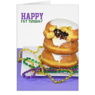 Cartão Terça-feira gorda Paczki