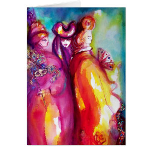 CARTÃO TERCEIRA MÁSCARA/MASCARADA VENETIANO