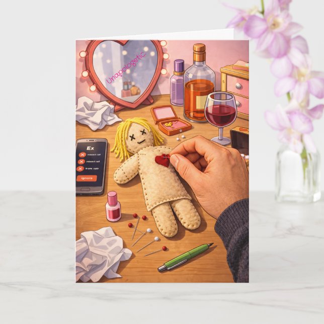 Cartão Terminar é Difícil de Fazer Ilustração Sem Desculp (Orquídea)