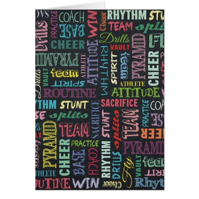 Cartão Termos De Animação No Quadro (Frente)