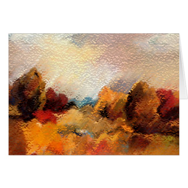 Cartão Terra 2 Abstrato Art (Frente horizontal)