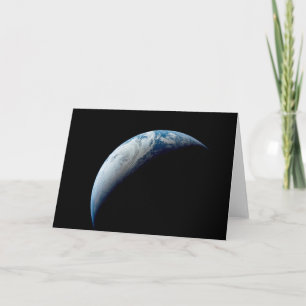 Cartão Terra Crescente Tirada Da Missão Apollo 4.