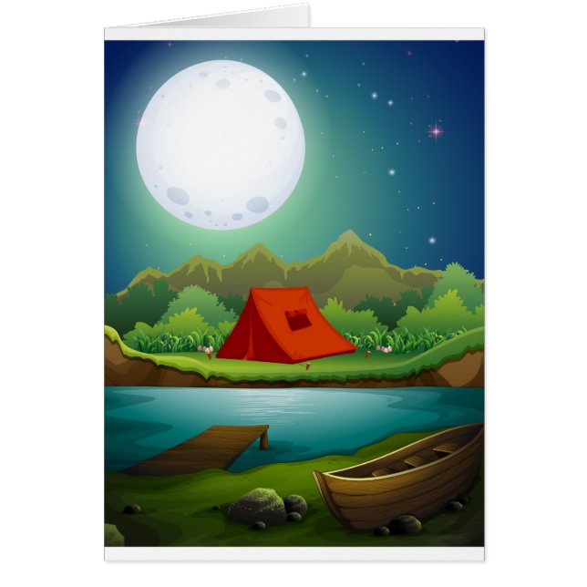 Cartão Terra de acampamento (Frente)