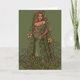 Cartão Terra Deusa Mãe Druida