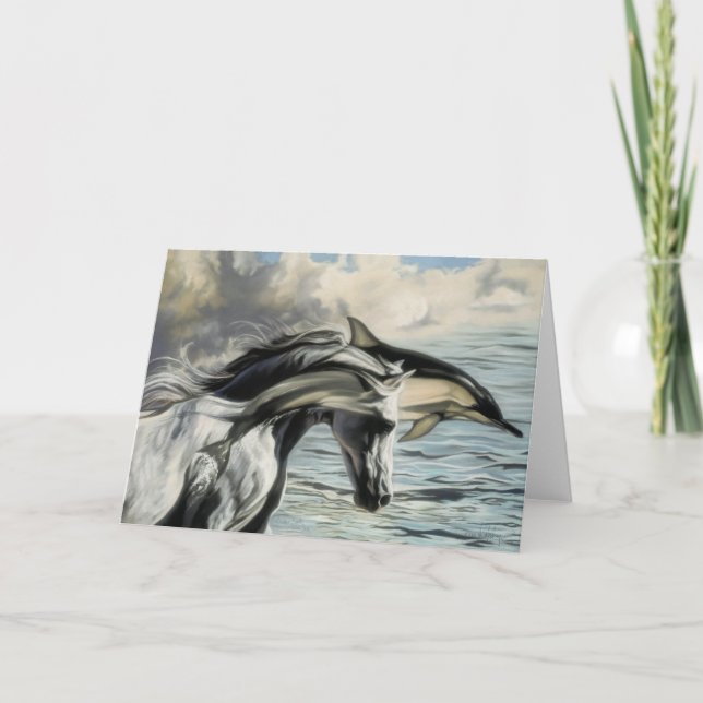 Cartão Terra do irmão, mar da irmã (Frente)