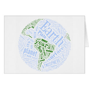 Cartão Terra em Tagxedo