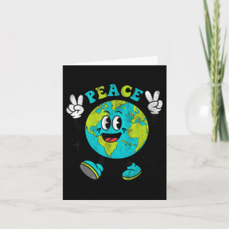 Cartão Terra Engraçada - Mundo - Sinal de Paz mundial Cri