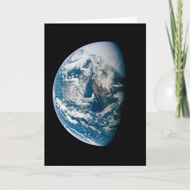 Cartão Terra Tirada Da Nave Espacial Apollo 13. (Frente)