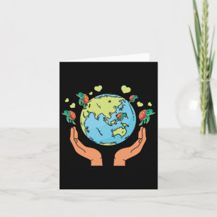 Cartão Terra Turtle Hearts Environment Earth Day Sea Turt