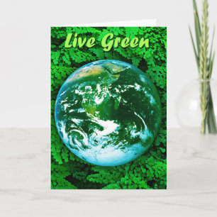 Cartão Terra Verde - consciência ecológica