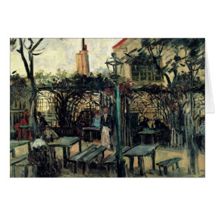 Cartão Terrace de um Café em Montmartre La Guinguette
