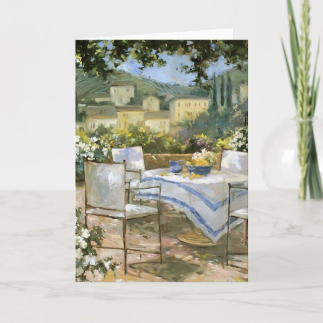 Cartão Terraço de Toscânia (Frente)