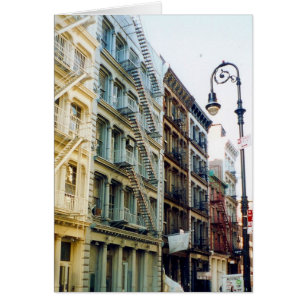 Cartão terraços coloridos