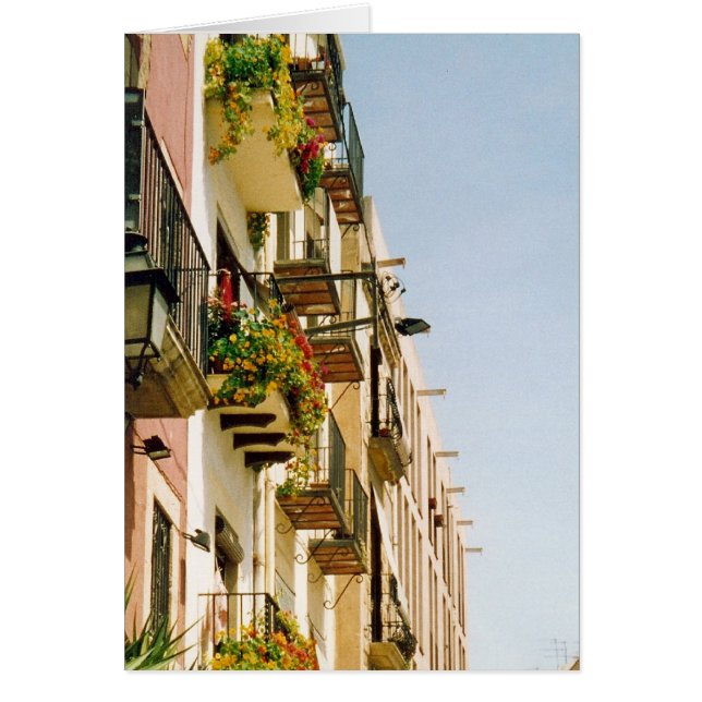 Cartão terraços espanhóis (Frente)