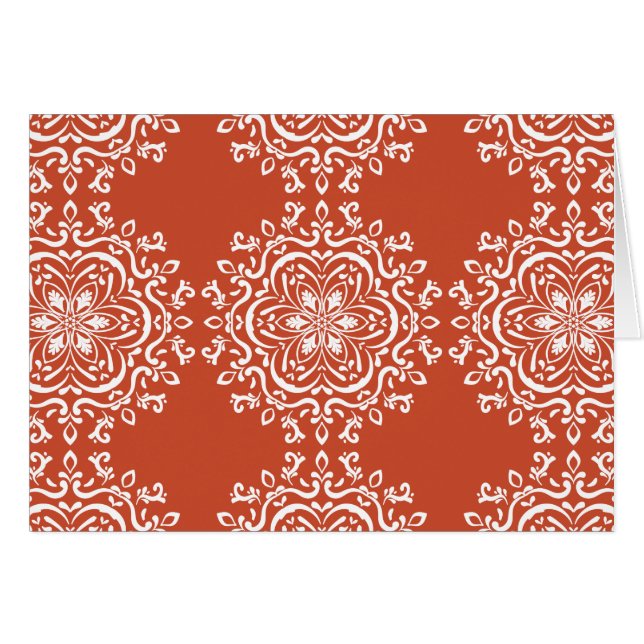 Cartão Terracotta Mandala (Frente Horizontal)
