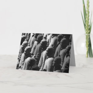 Cartão Terracotta Warriors Xian China Viagem Fotografia