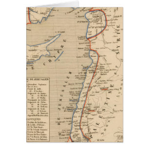 Cartão Terre Sainte depuis la deuxieme croisade