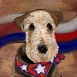 CARTÃO TERRIER AIREDALE       