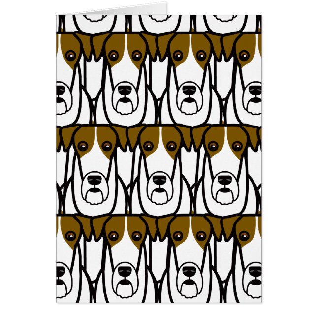 Cartão Terrier de Fox do fio (Frente)