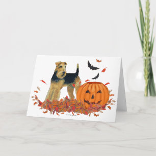 Cartão Terrier de Halloween