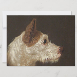Cartão Terrier Dog Head (por James Ward)