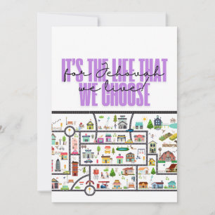 Cartão "Território da Cidade" JW para pioneiros