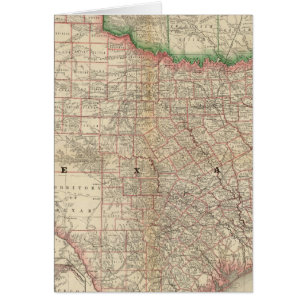 Cartão Território do Texas e da Índia