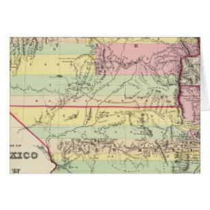 Cartão Territórios do Novo México e Utah