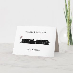 Cartão Terrível Puns Escriteriosos