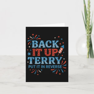 Cartão Terry colocou isso em marcha no dia 4 de julho