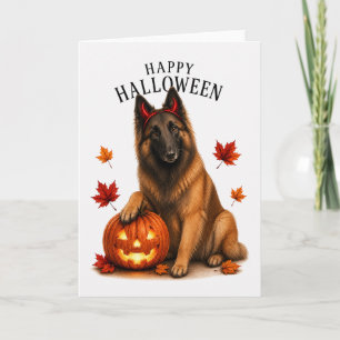 Cartão Tervuren Belga Diabo de Halloween