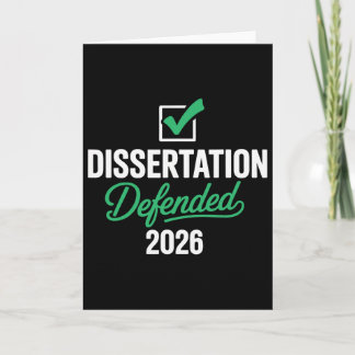Cartão Tese Defendida 2026 Para Doutorado Phd Edd