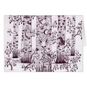 Cartão tesouro escondido um