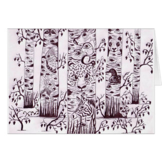 Cartão tesouro escondido um