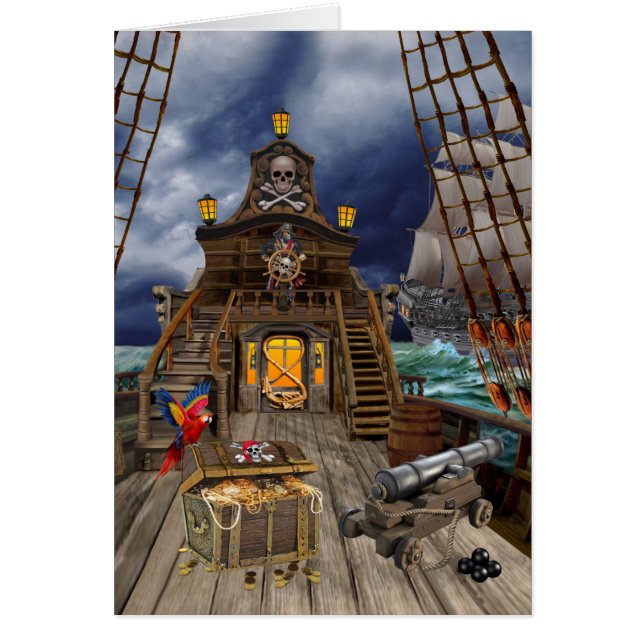 CARTÃO TESOURO ROUBADO DO PIRATA (Frente)