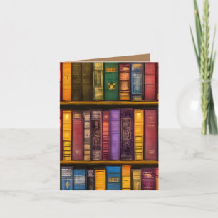 Cartão Tesouros literários - Livros antigos clássicos