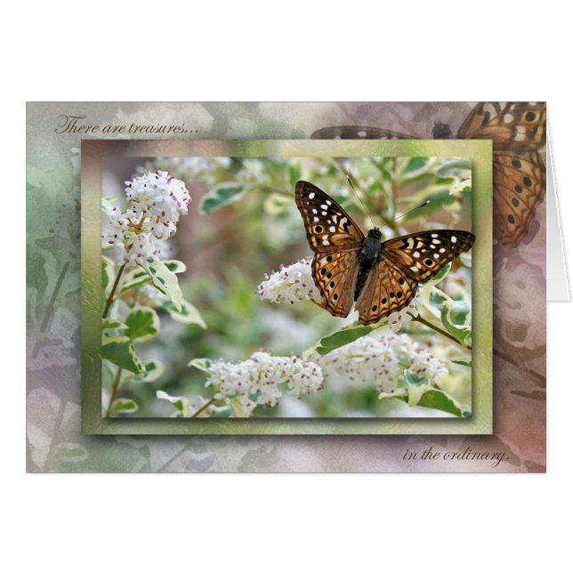 Cartão Tesouros no comum barato (Frente Horizontal)