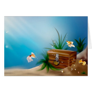 Cartão Tesouros subaquáticos