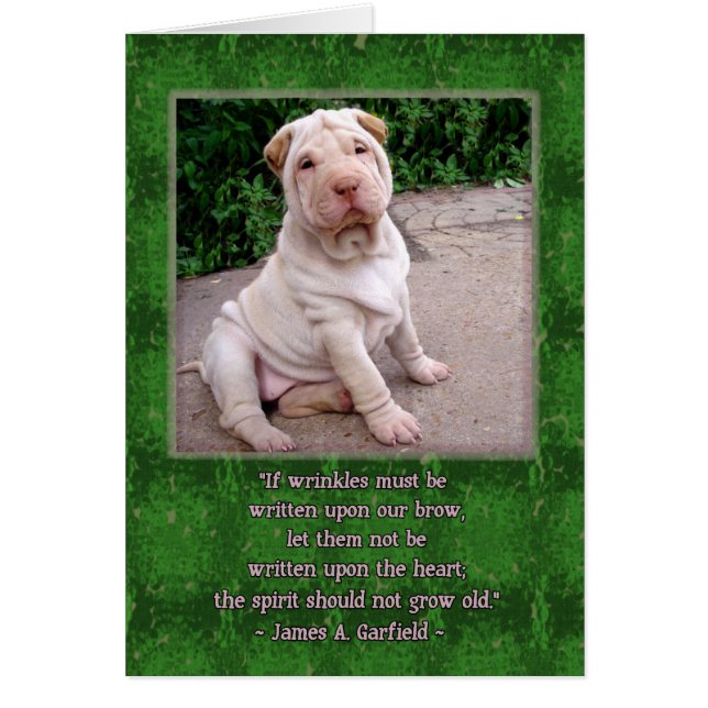 Cartão Testa enrugada (Frente)